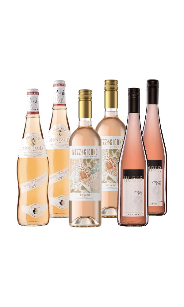 Blush Wine Selection (Case of 6 Rosé Wines)